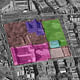 Competition building site (in Magenta) located in Hunts Point. Image from aias.org.