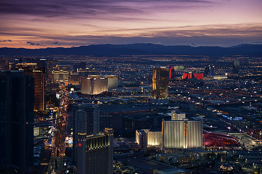 Downtown night view of Las Vegas, NV. Image: Muhilan mg/Flickr.
