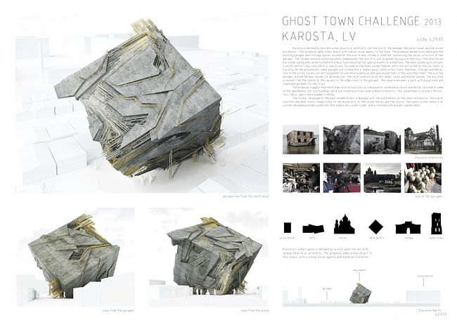 Ghost Town Challenge 2nd prize winners - Gilles Retsin + Isaie Bloch (UK). Image courtesy of Homemade Dessert. 