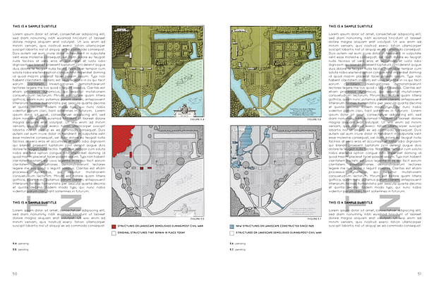 Thesis Spread (text still in process) Diagramming Alterations and Loss Throughout the Site's History