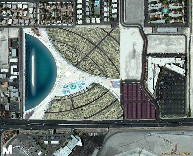Google Earth view of Vegas Extreme