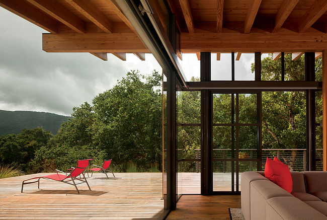 Halls Ridge Knoll Guest House; San Francisco, California by Bohlin Cywinski Jackson (Photo: Nic Lehoux)