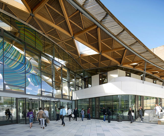 Higher education/research winner: University of Exeter: Forum Project, UK by Wilkinson Eyre Architects. Photo: Hufton Crow. Image courtesy of WAF. 