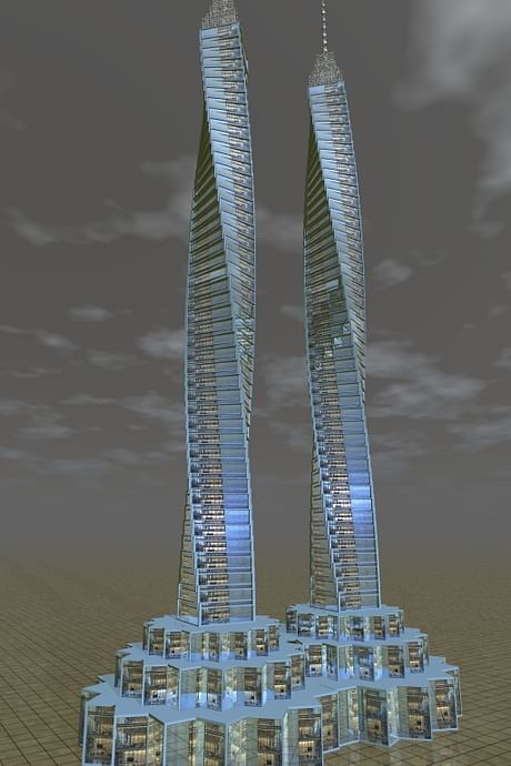 Twisting twin towers proposal for italy