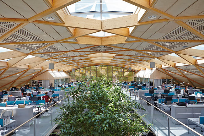 WWF-UK Headquarters Living Planet Centre, Woking by Hopkins Architects. Photo © Janie Airey.