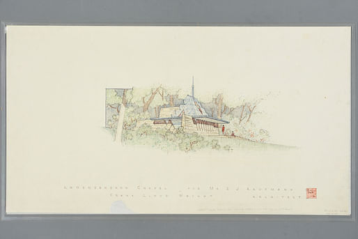 Sketch – Rhododendron Chapel. Image courtesy John H. Howe Collection, State Historical Society of Wisconsin 