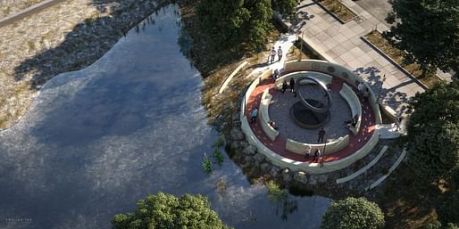 The winning National Native American Veterans Memorial proposal: “Warriors’ Circle of Honor” by Harvey Pratt. Image courtesy National Museum of the American Indian.
