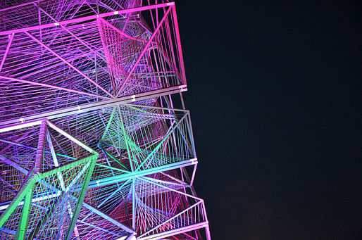 Oyler Wu Collaborative's 'The Cube' at the 2013 Beijing Biennale. Photo: Jason Wheeler.