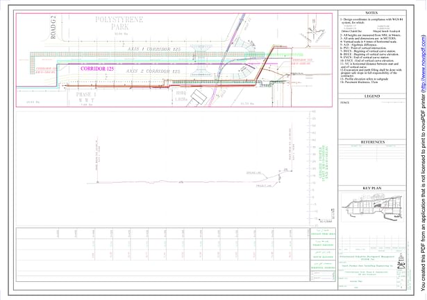 A-General plan for cross sec