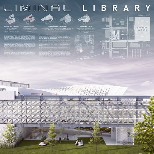 Liminal Library by Collin Rohr of the University of Florida. Image: courtesy ACSA