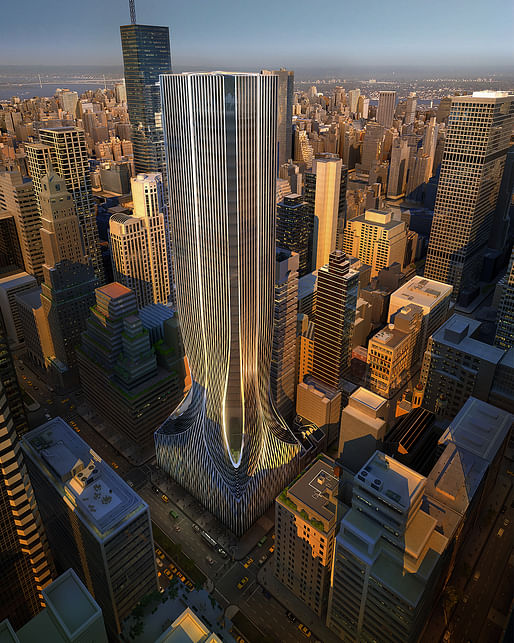 425 Park Avenue, New York. Image courtesy of Zaha Hadid Architects.