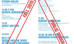 Get Lectured: California College of the Arts, Fall '15