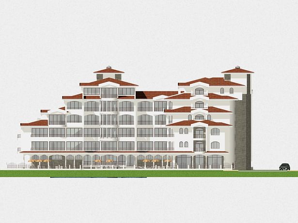 Complex of Holiday Apartments 'Chateau Valon' - Elevation