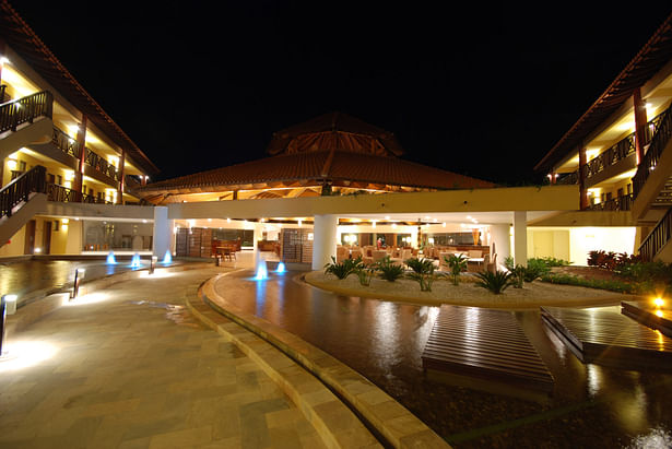 Hotel interior view towards lobby