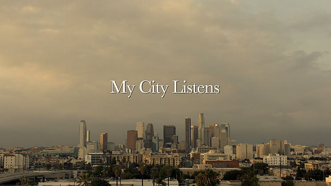 GRAND PRIZE WINNER: 'My City Listens' by Andrew Jeric and Soha Momeni.