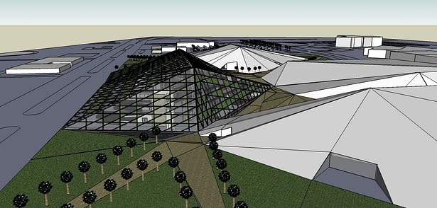 Another view of Building A in Google SketchUp