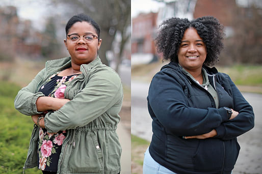 Left: Cierra Higgins in Shaw. Right: Tianna Williams in Dutchtown. Photos: James Byard/Washington University.
