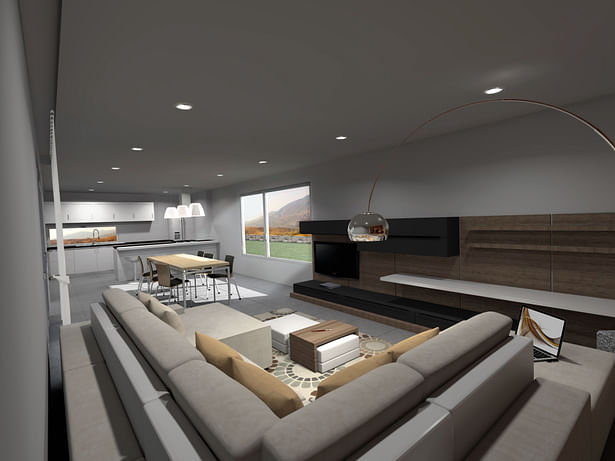 3D Interior Render - Living Room