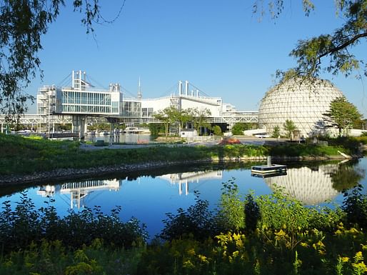 Toronto's Modernist Ontario Place site is the subject of a new call for counterproposals (see below for details). Design by architect Eberhard Zeidler and landscape architect Michael Hough. Photo by Flickr user Sharon VanderKaay.