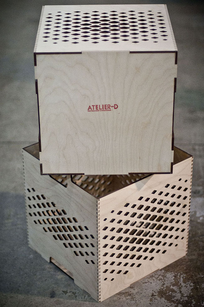 Lozenge Crates and Trays by Jonathan Dorthe for Atelier-D