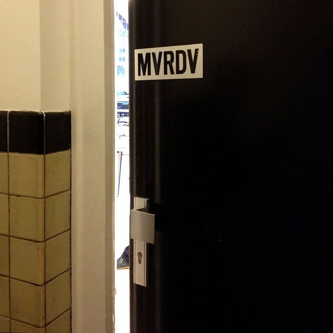 MVRDV office door, image courtesy 5468796 Architecture.