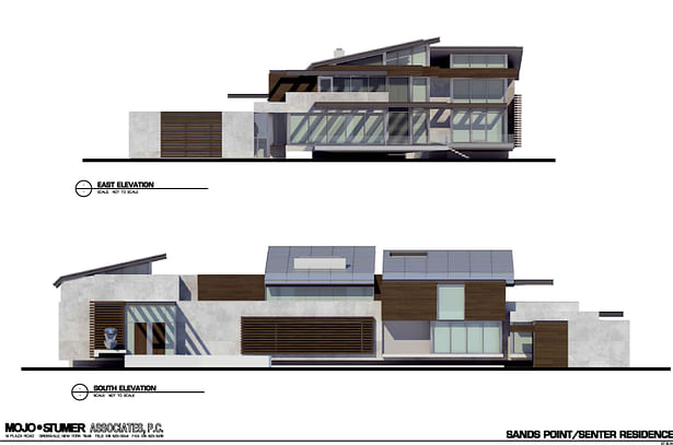 front and side elevations from the 3d model
