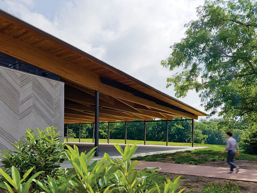 Locust Grove Event Pavilion by de Leon & Primmer Architecture Workshop. Image courtesy de Leon & Primmer Architecture Workshop.