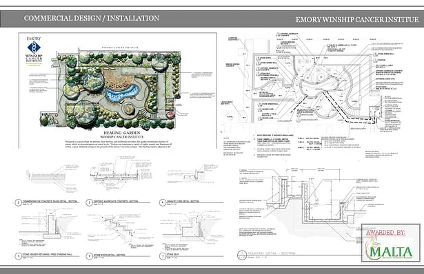 Emory Winship Canser Institue, Roof top Garden-Awarded by Malta