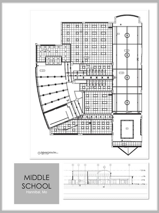 Reflected Ceiling Plan and Section