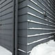 Horizontal standing seam wall cladding on Rovaniemi Airport by Heikkinen-Komonen