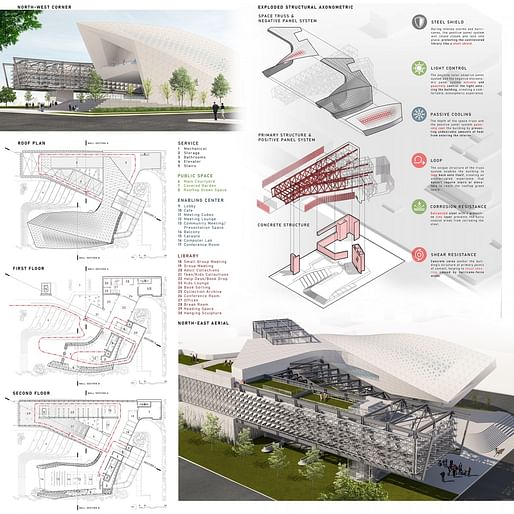 Liminal Library by Collin Rohr of the University of Florida. Image: courtesy ACSA