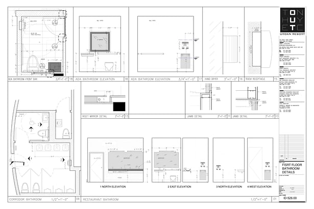 Enlarged Bathroom area- My sample drafting