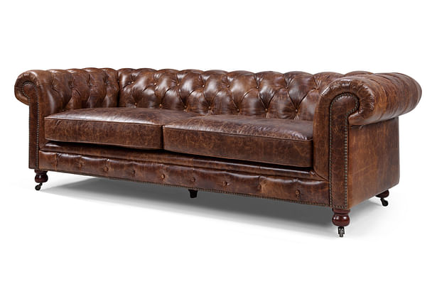 Rose & Moore Kensington Chesterfield Leather Sofa