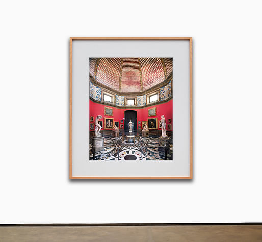 Candida Höfer, Uffizi Firenze III 2008, 2022. C-print paper: 70 7/8 x 60 1/4 inches (180 x 153 cm) framed: 72 9/16 x 61 15/16 x 2 inches (184.3 x 157.3 x 5.1 cm) (CH-07411.1). Image courtesy Sean Kelly Gallery