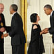 Tod Williams and Billie Tsien presented with National Medal of Arts by President Obama. Photos by Jocelyn Augustino.