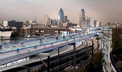 Norman Foster unveils plans for elevated 'SkyCycle' bike routes in London