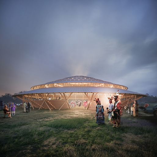 Muscowpetung Powwow Arbour by Oxbow Architecture and Richard Kroeker