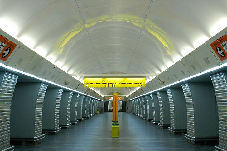 Andel Metro station, Prague, Czech republic.