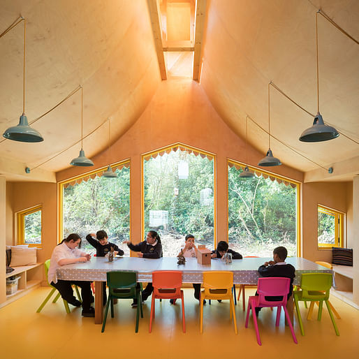 Belvue School Woodland Classrooms, London by Studio Weave Ltd​. Photo: Jim Stephenson.