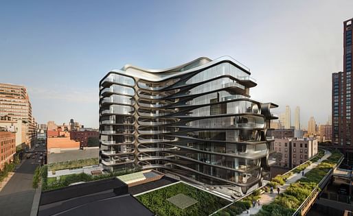 520 West 28th Street. Image courtesy of Zaha Hadid Architects.