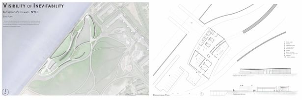 LANDSCAPE: Site Plan + Crematorium Plan/Section