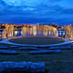 Gathering Circle overlooking downtown Thunder Bay at dusk