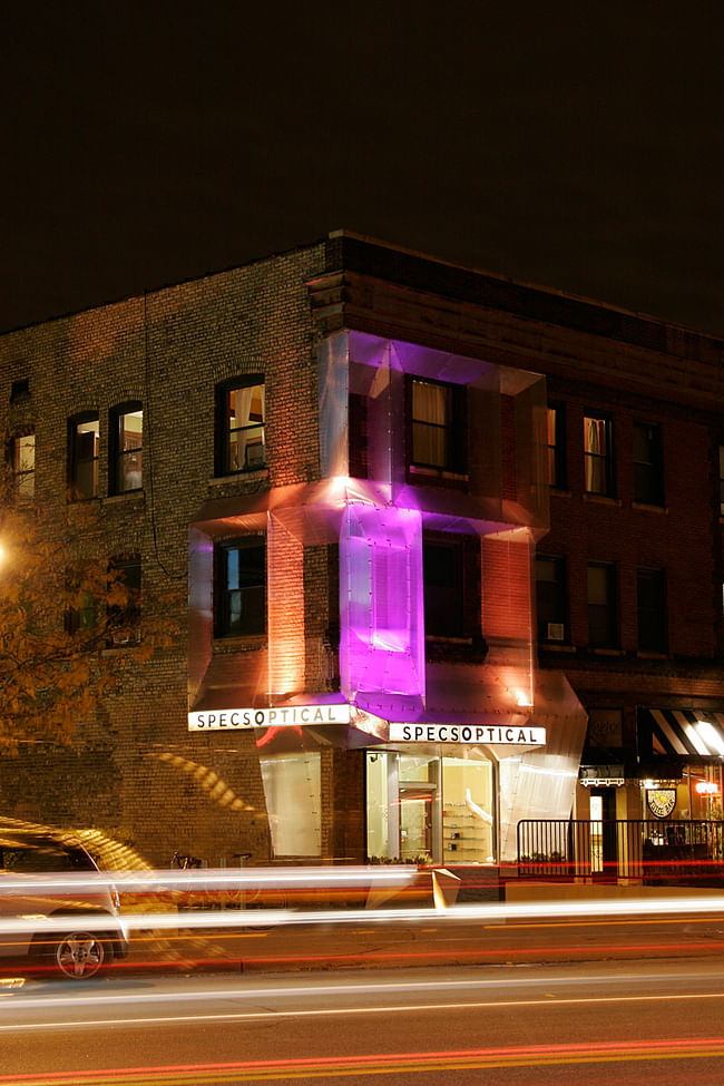 SPECS Optical Façade; Minneapolis, MN by Alchemy Architects (Photo: Geoffrey Warner and Scott Ervin)