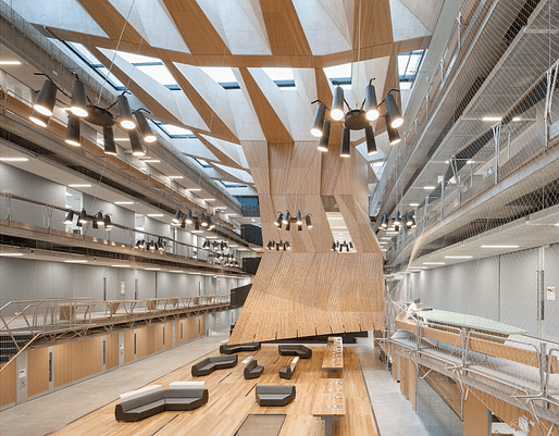 Interior of the Melbourne School of Design by John Wardle Architects + NADAAA. Photo: John Horner.