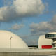 Oscar Niemeyer International Cultural Centre, Avilés, Asturias, Spain; opened in spring 2011, forced to close due to budget cuts on December 15 of the same year