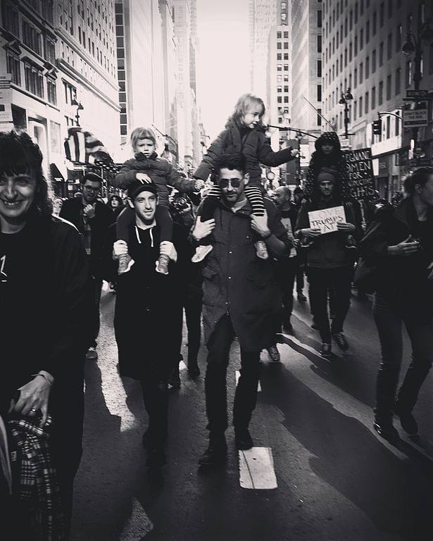 Marching to Trump Tower, NYC
