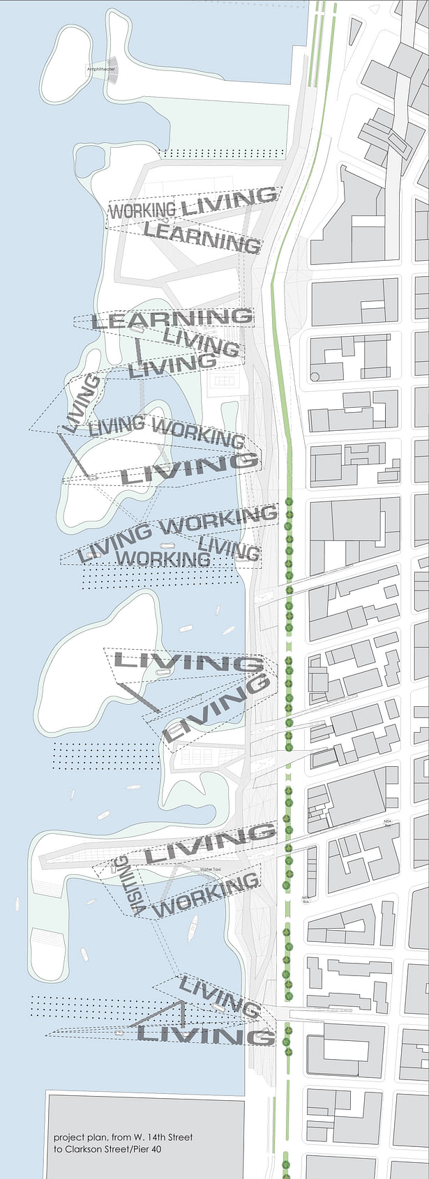 project plan from W. 14th Street to Clarkson Street/Pier 40