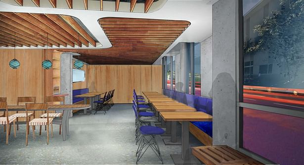 restaurant view rendering