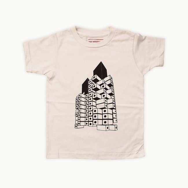 MINI NAKAGIN CAPSULE TOWER kids t-shirt by Tiny Modernism. Available in kids sizes 2T, 4T and 6.