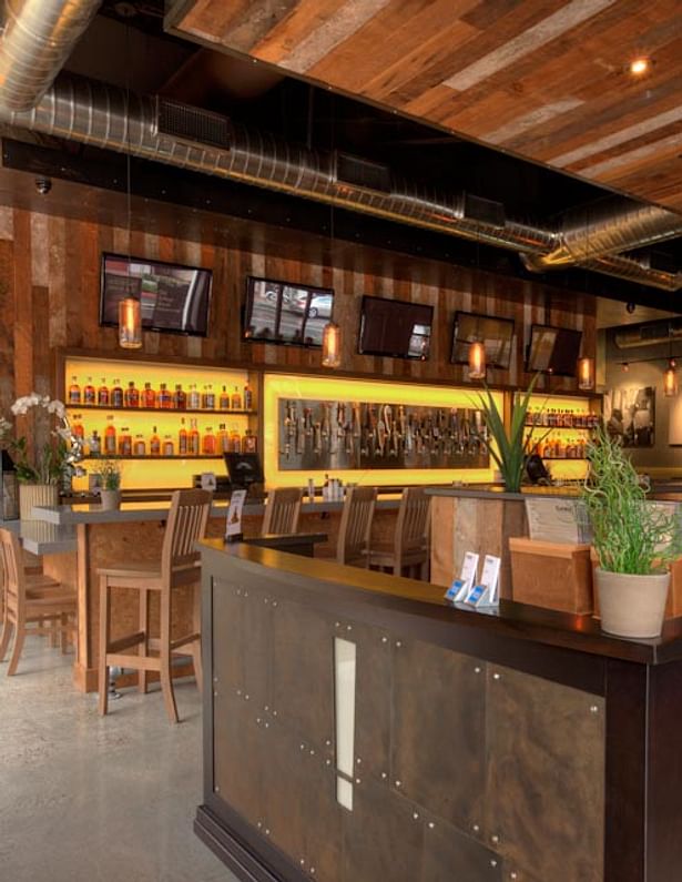 authentic | brand centric restaurant design. vibrant interior finishes with modern industrial styling. 4,250 sq ft.